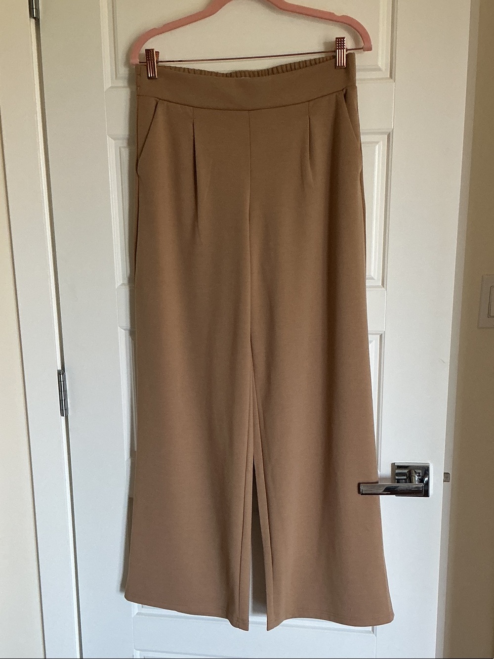 Women's Wide-Leg Pull-On Pants in Camel